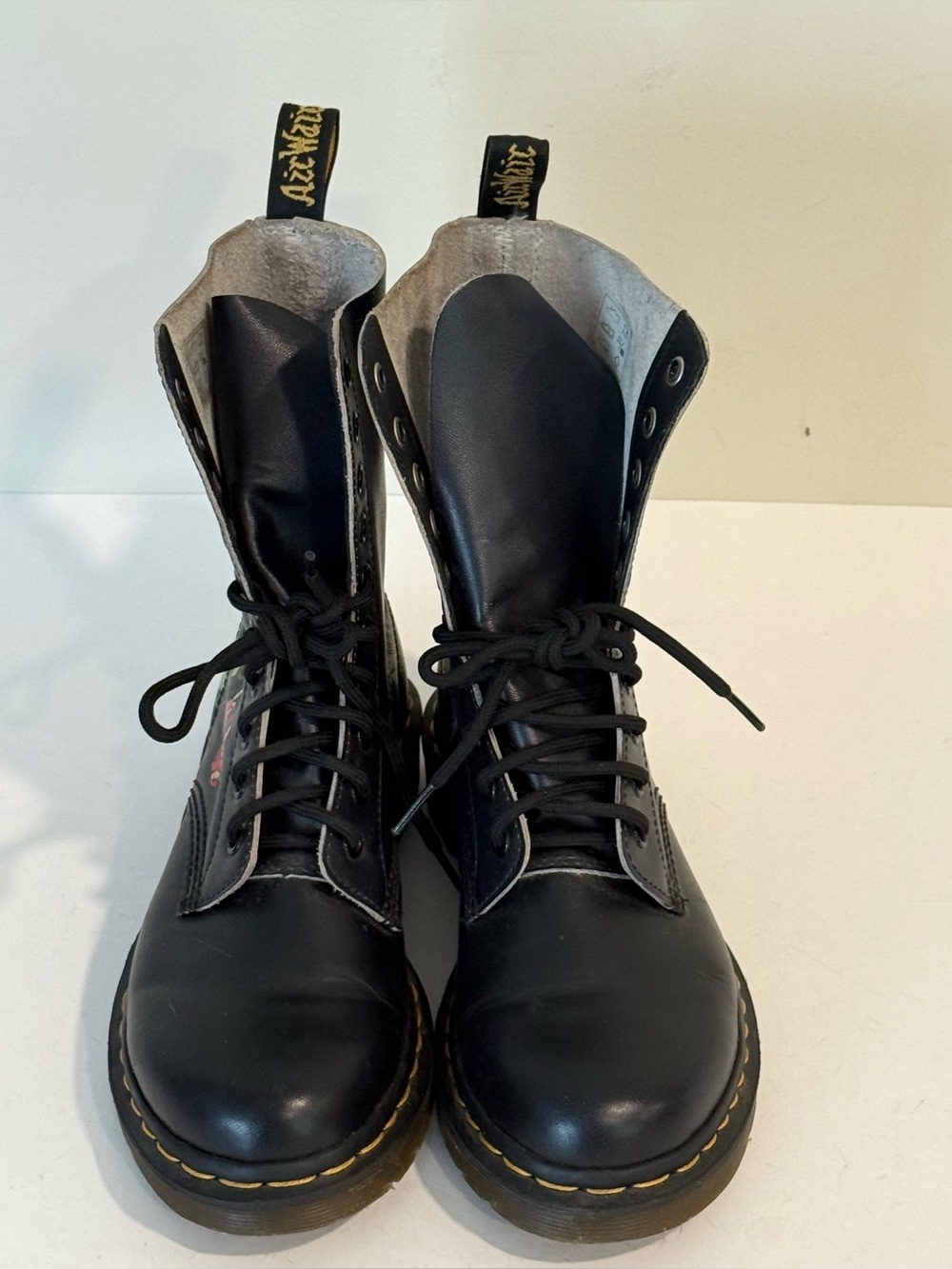 Dr. Martens 1490 WB Wild Botanics Combat Boots Womens Size 8 Floral Spiderweb - Picture 3 of 14
